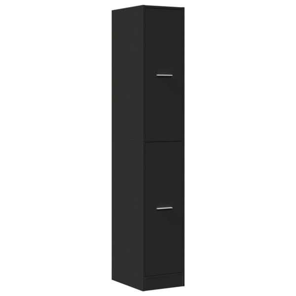 vidaXL apotekerskab 30x41x174,5 cm konstrueret træ sort