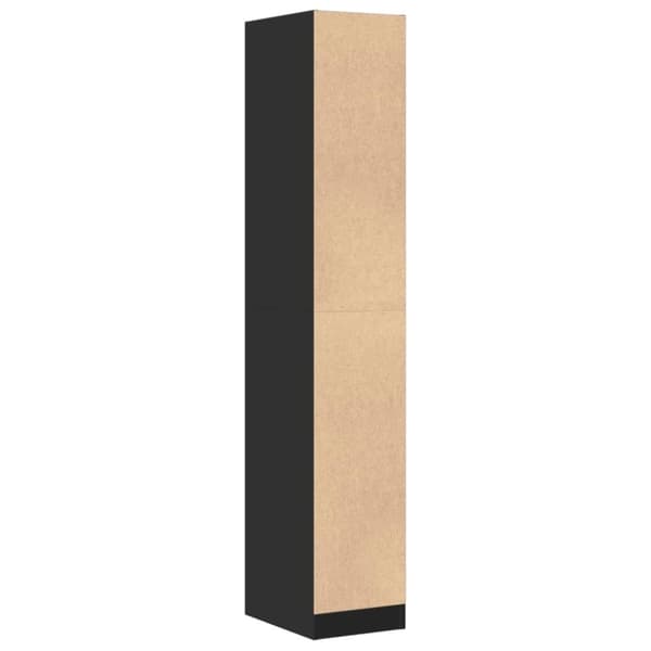vidaXL apotekerskab 30x41x174,5 cm konstrueret træ sort