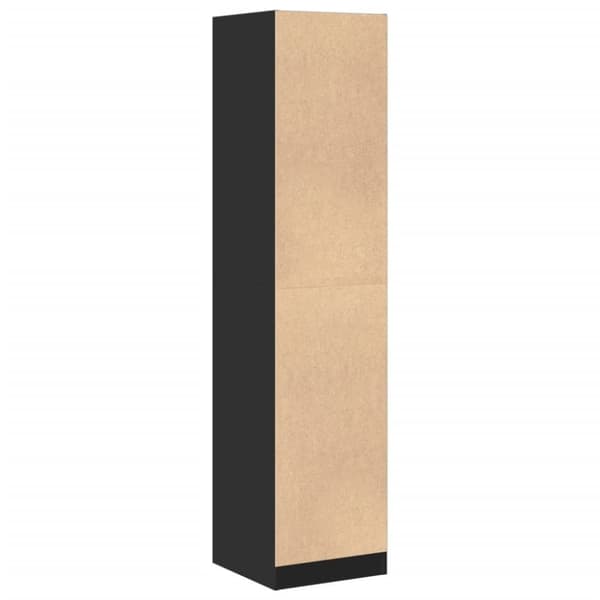 vidaXL Apotekskap svart 40x41x174,5 cm konstruert tre