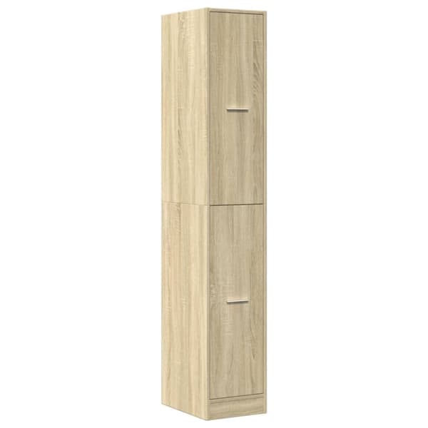 vidaXL Apotekskap sonoma eik 30x41x174,5 cm konstruert tre