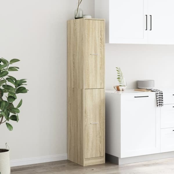 vidaXL Apotekskap sonoma eik 30x41x174,5 cm konstruert tre