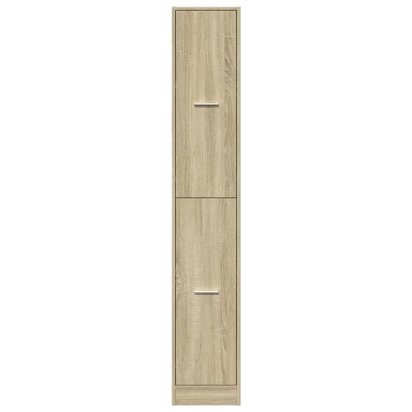 vidaXL Apotekskap sonoma eik 30x41x174,5 cm konstruert tre