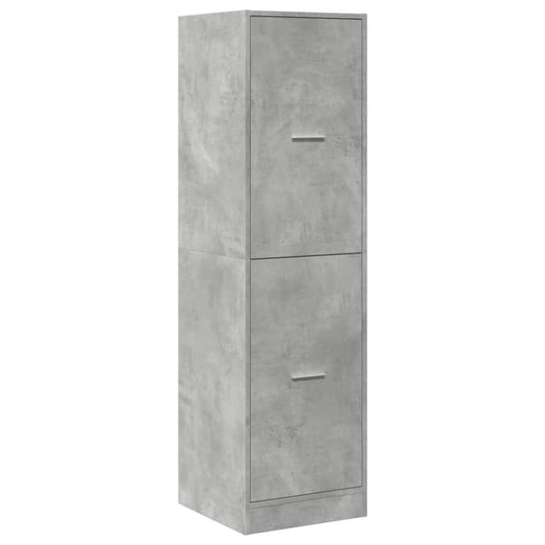 vidaXL Apotekskap betonggrå 40x41x144,5 cm konstruert tre