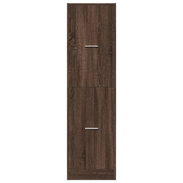 vidaXL Apoteksskåp brun ek 40x41x144,5 cm konstruerat trä