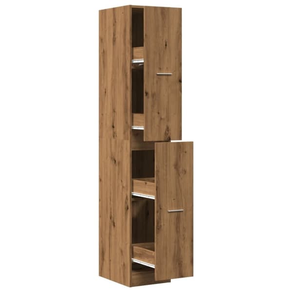 vidaXL Apoteksskåp ek 30x41x174,5 cm konstruerat trä