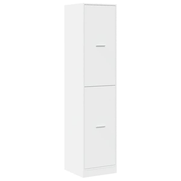 vidaXL Apotekskap hvit 40x41x174,5 cm konstruert tre