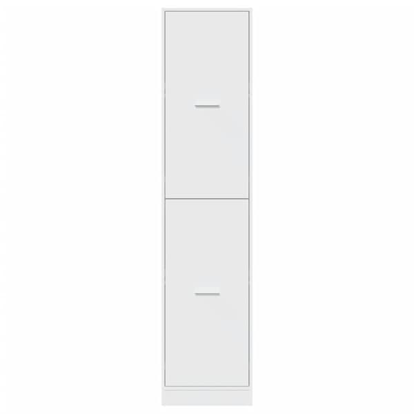 vidaXL Apotekskap hvit 40x41x174,5 cm konstruert tre