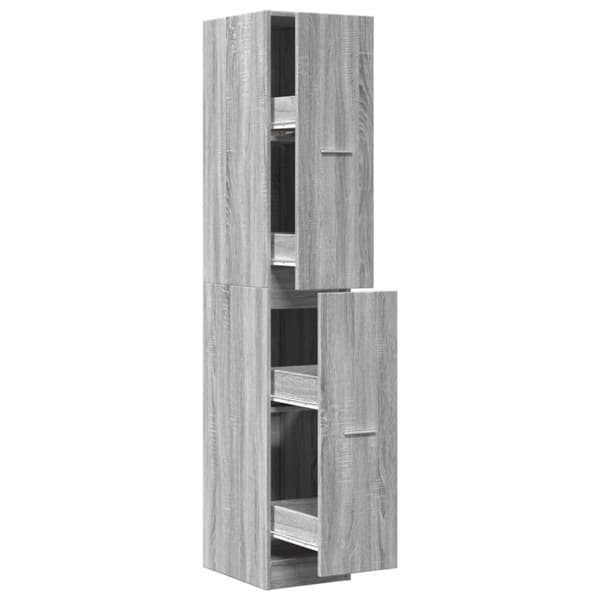vidaXL apotekerskab 30x41x174,5 cm konstrueret træ grå sonoma-eg