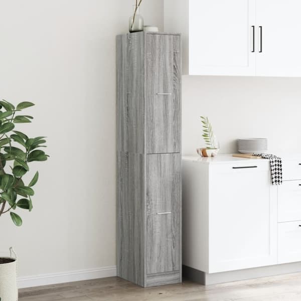 vidaXL apotekerskab 30x41x174,5 cm konstrueret træ grå sonoma-eg