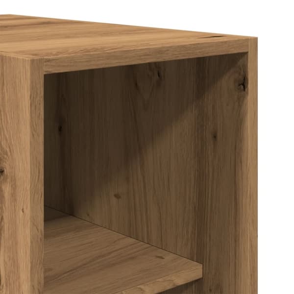 vidaXL Garderobe artisan eik 30x50x200 cm konstruert tre