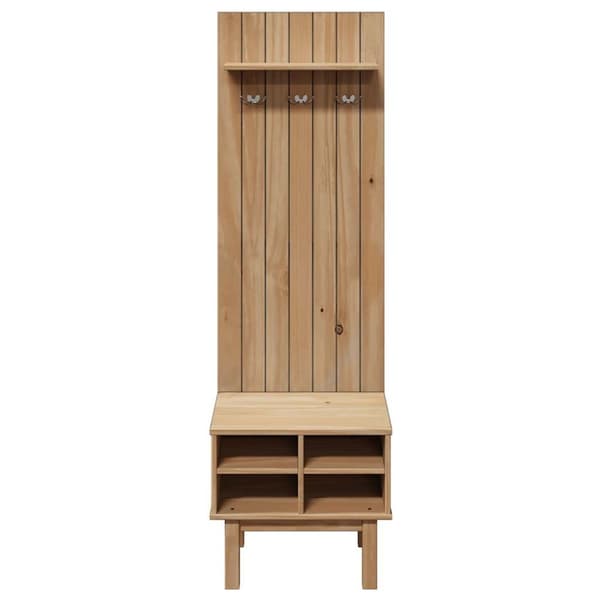 vidaXL Hallmöbel OTTA 50x40x160 cm massiv furu
