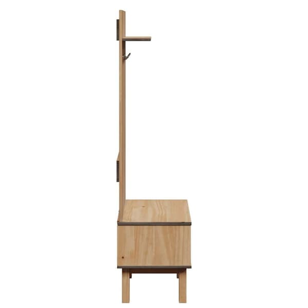 vidaXL Hallmöbel OTTA 50x40x160 cm massiv furu