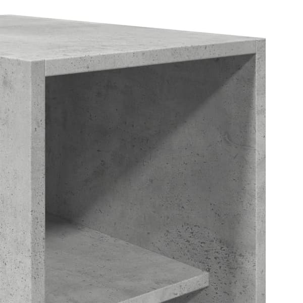 vidaXL Garderob betonggrå 30x50x200 cm konstruerat trä