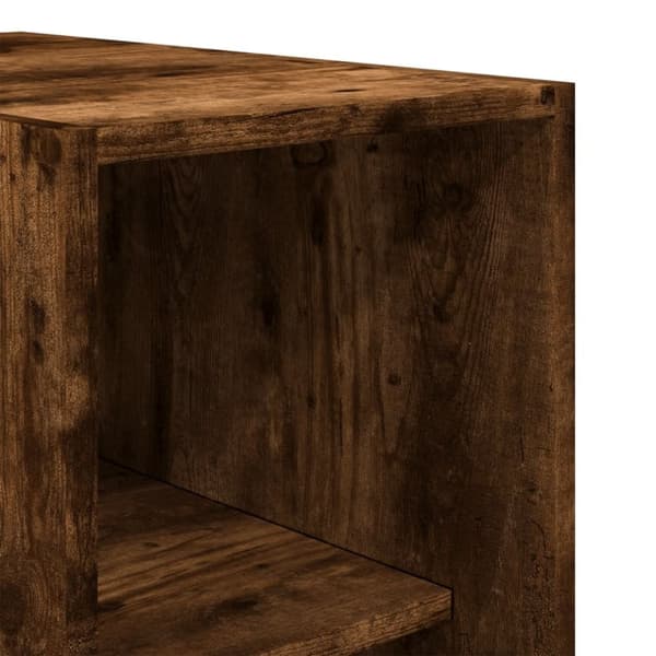 vidaXL Garderobe røkt eik 30x50x200 cm konstruert tre