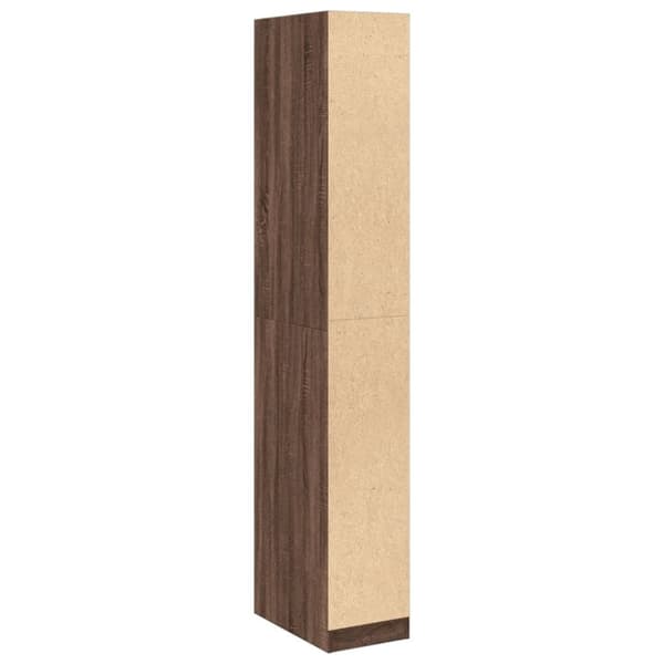 vidaXL klædeskab 30x50x200 cm konstrueret træ brun egetræsfarve