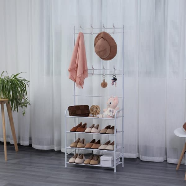 Herzberg Kleshenger med skohylle - 60x155cm