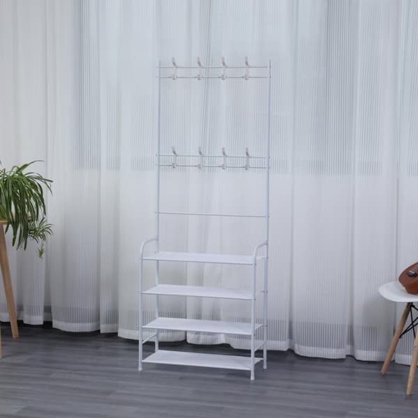 Herzberg Kleshenger med skohylle - 60x155cm