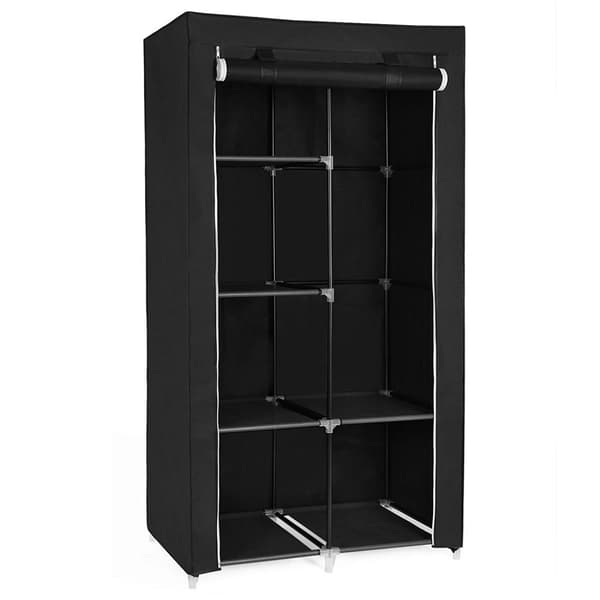 Herzberg HG-8010: Opbevaringsgarderobe - lille sort