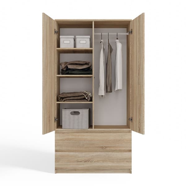 Malwa SS-90 SONOMA OAK garderobeskab