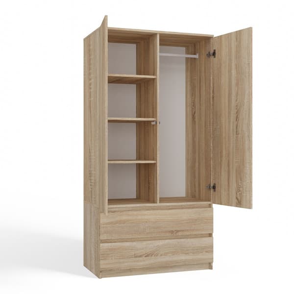 Malwa SS-90 SONOMA OAK garderobeskab