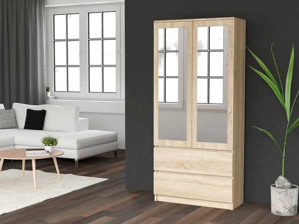 Malwa SS-90L SONOMA OAK vaatekaappi