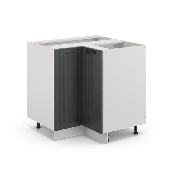 Fame-Line hörnmöbel, 80.5 cm utan PT, Anthracite landsbygd, Vit, Vicco