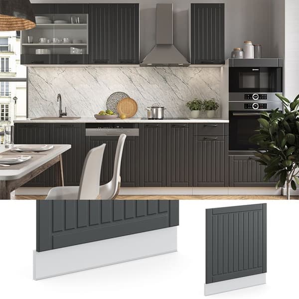 Façade Fame-Line, 60cm utan PT, Anthracite kampanj, Vit, Vicco