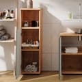 Miniatyrbild 5 av 6: Armoire midisch Irma, 30x95cm, Grön/guldstyrka Ek, Grön, Vicco