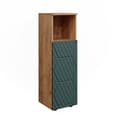 Miniatyrbild 1 av 6: Armoire midisch Irma, 30x95cm, Grön/guldstyrka Ek, Grön, Vicco