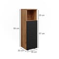 Miniatyrbild 3 av 6: Armoire midisch Irma, 30x95cm, Antracit med prickar, Guld styrkeköp, Vicco