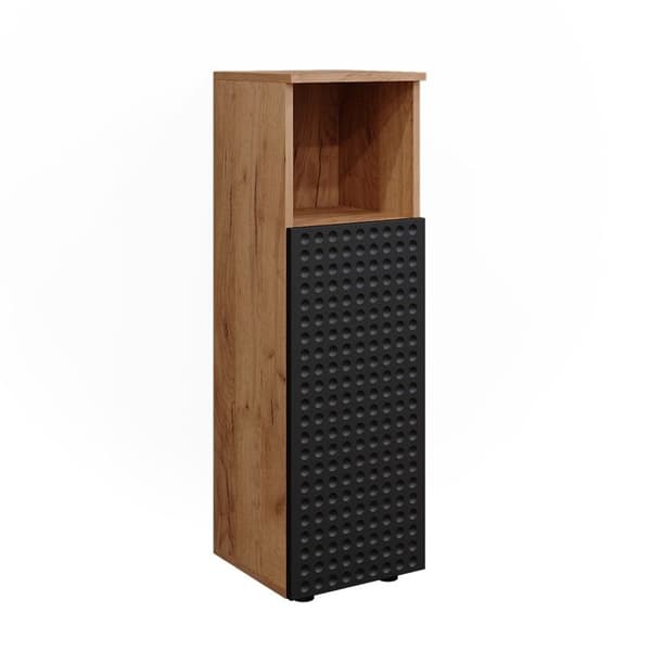 Armoire midisch Irma, 30x95cm, Antracit med prickar, Guld styrkeköp, Vicco