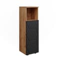 Miniatyrbild 1 av 6: Armoire midisch Irma, 30x95cm, Anthracite randig, Guld ek, Vicco