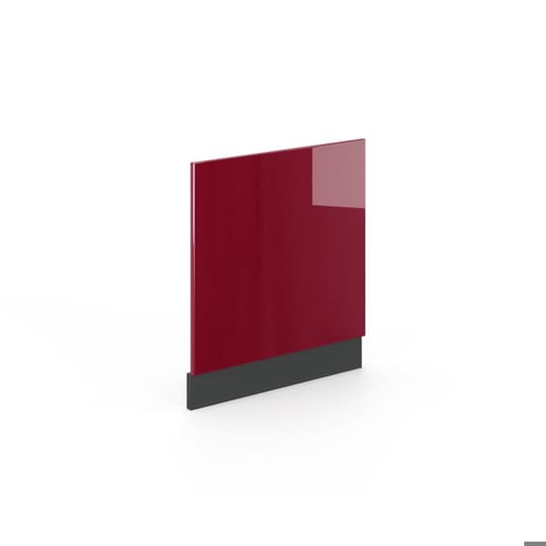 Fasad Berömmelse-Linje, 60cm utan PT, Röd bordeaux Hög glans, Antracit, Vicco
