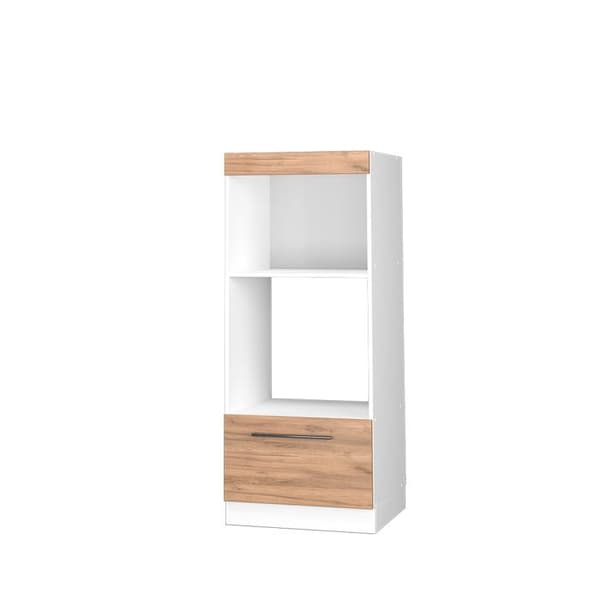 Vicco Fame-Line mikrovågsskåp, gyllene ek, 60 cm öppen