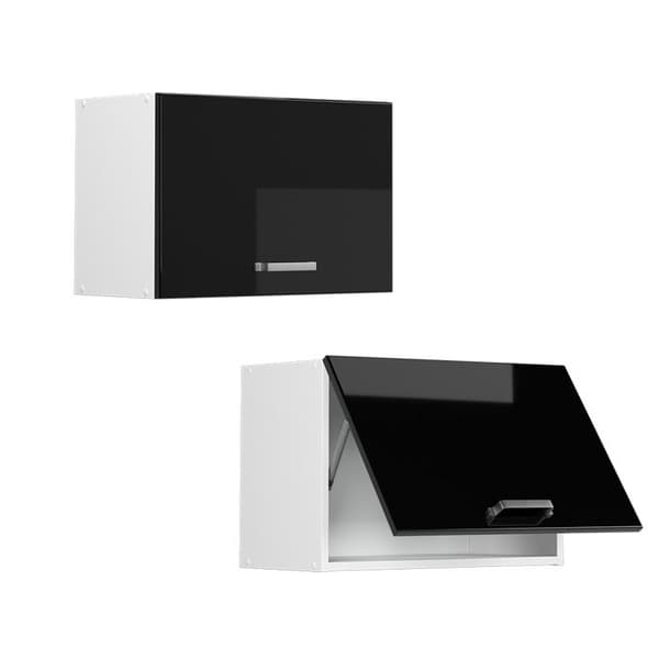 R-Line universal hängande skåp, 60 cm med hissdörr, Svart Högglans, Vicco