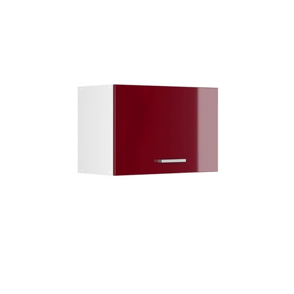 R-Line universal hängande skåp, 60 cm med hissdörr, vinröd Högblank, Vicco