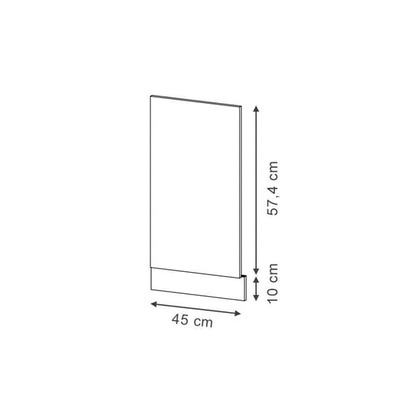 Köksluckor Fame-Line, 45 cm, PT Antracit, Mörkblå glansig, Vit, Vicco