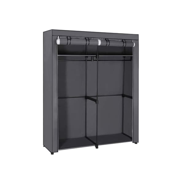 Rootz Stofgarderobe - Transportabelt skab - Sammenklappeligt tøjstativ - Ikke-vævet stof - 140 cm x 43 cm x 174 cm