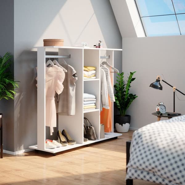 Vicco Robbie garderob, Vit, 130 x 120 cm