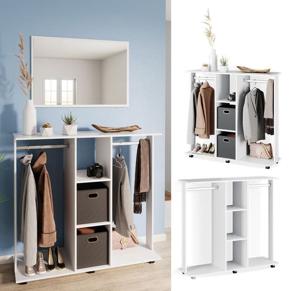 Vicco Robbie garderob, Vit, 130 x 120 cm