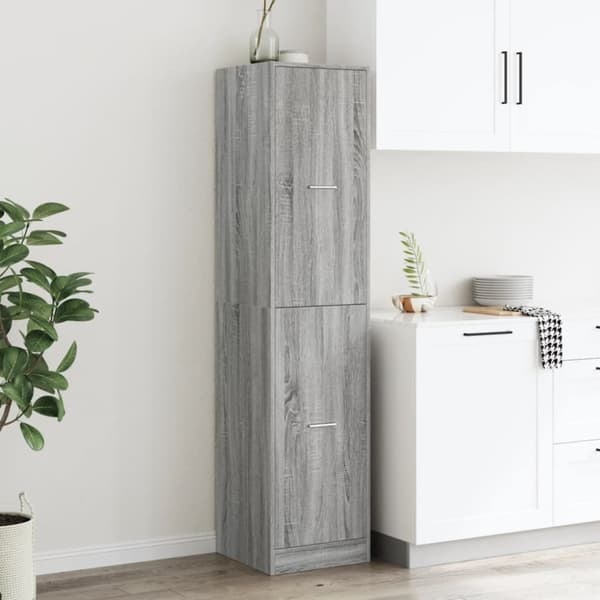 vidaXL apotekerskab 40x41x174,5 cm konstrueret træ grå sonoma-eg