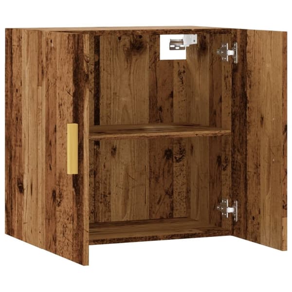 vidaXL Veggskap gammelt tre 60x31x60 cm konstruert tre