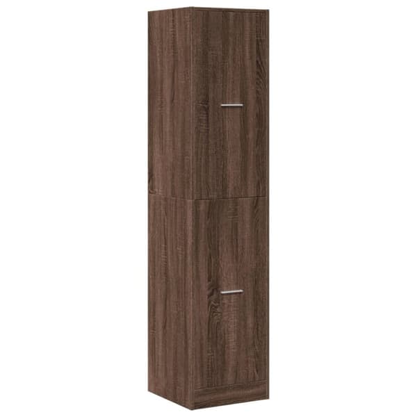 vidaXL apotekerskab 40x41x174,5 cm konstrueret træ brun egetræsfarve