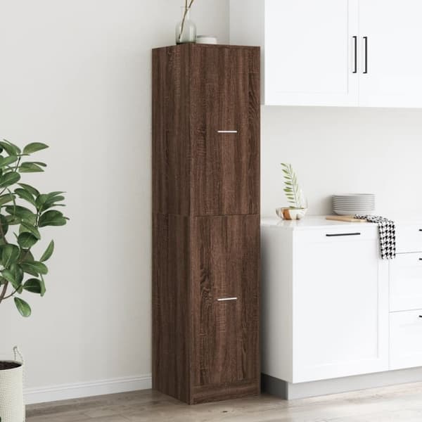 vidaXL apotekerskab 40x41x174,5 cm konstrueret træ brun egetræsfarve