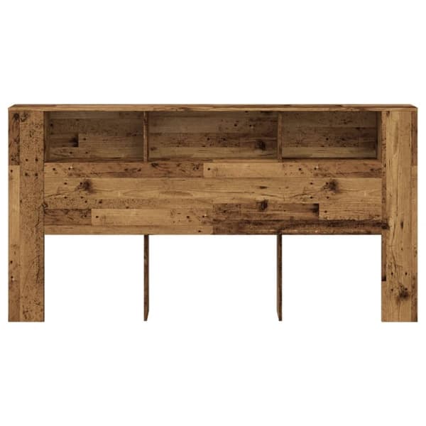vidaXL Päätylevykaappi vanha puu 200x18,5x102,5 cm tekninen puu