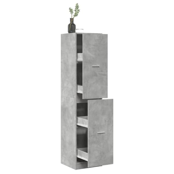vidaXL apotekerskab 40x41x174,5 cm konstrueret træ betongrå