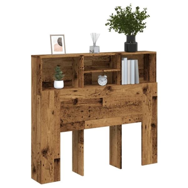 vidaXL Päätylevykaappi vanha puu 120x19x103,5 cm tekninen puu