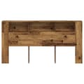 Miniatyrbilde 5 av 11: vidaXL Hodegavl gammelt tre 200x18,5x102,5 cm konstruert tre