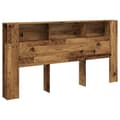 Miniatyrbilde 1 av 11: vidaXL Hodegavl gammelt tre 200x18,5x102,5 cm konstruert tre