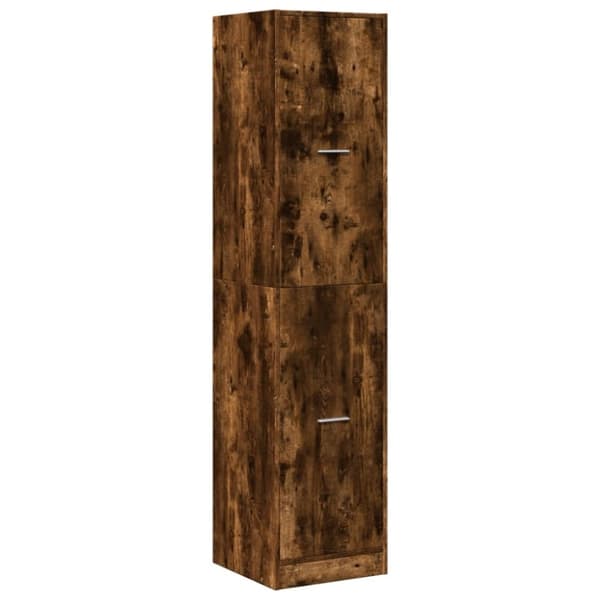 vidaXL apotekerskab 40x41x174,5 cm konstrueret træ røget egetræsfarve